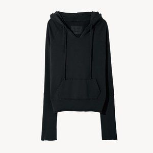 NWOT Nili Lotan Janie Hoodie S washed black color